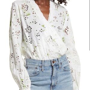 All saints eyelet bodysuit